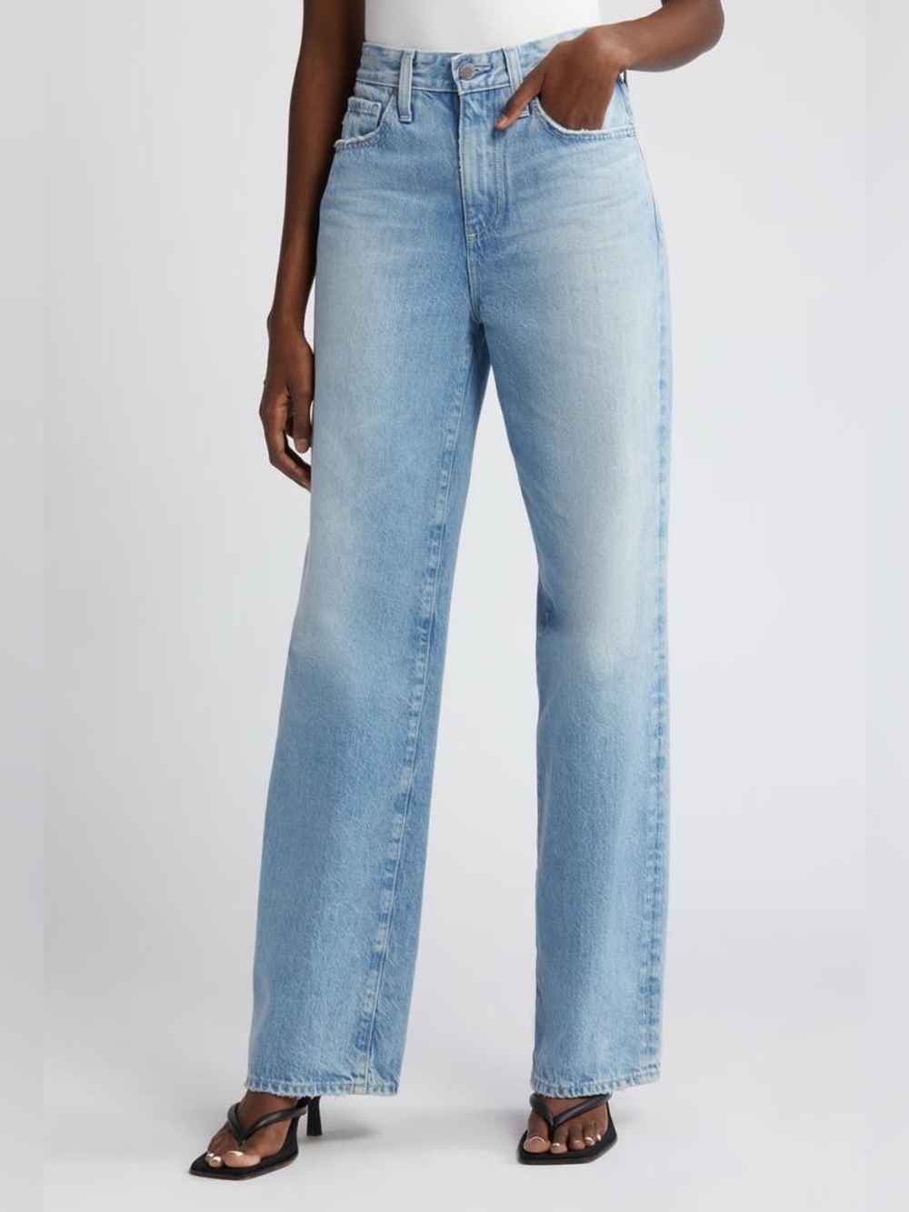 Adriano Goldschmied AG-ED High Waist Light Wash Wide Leg Jeans